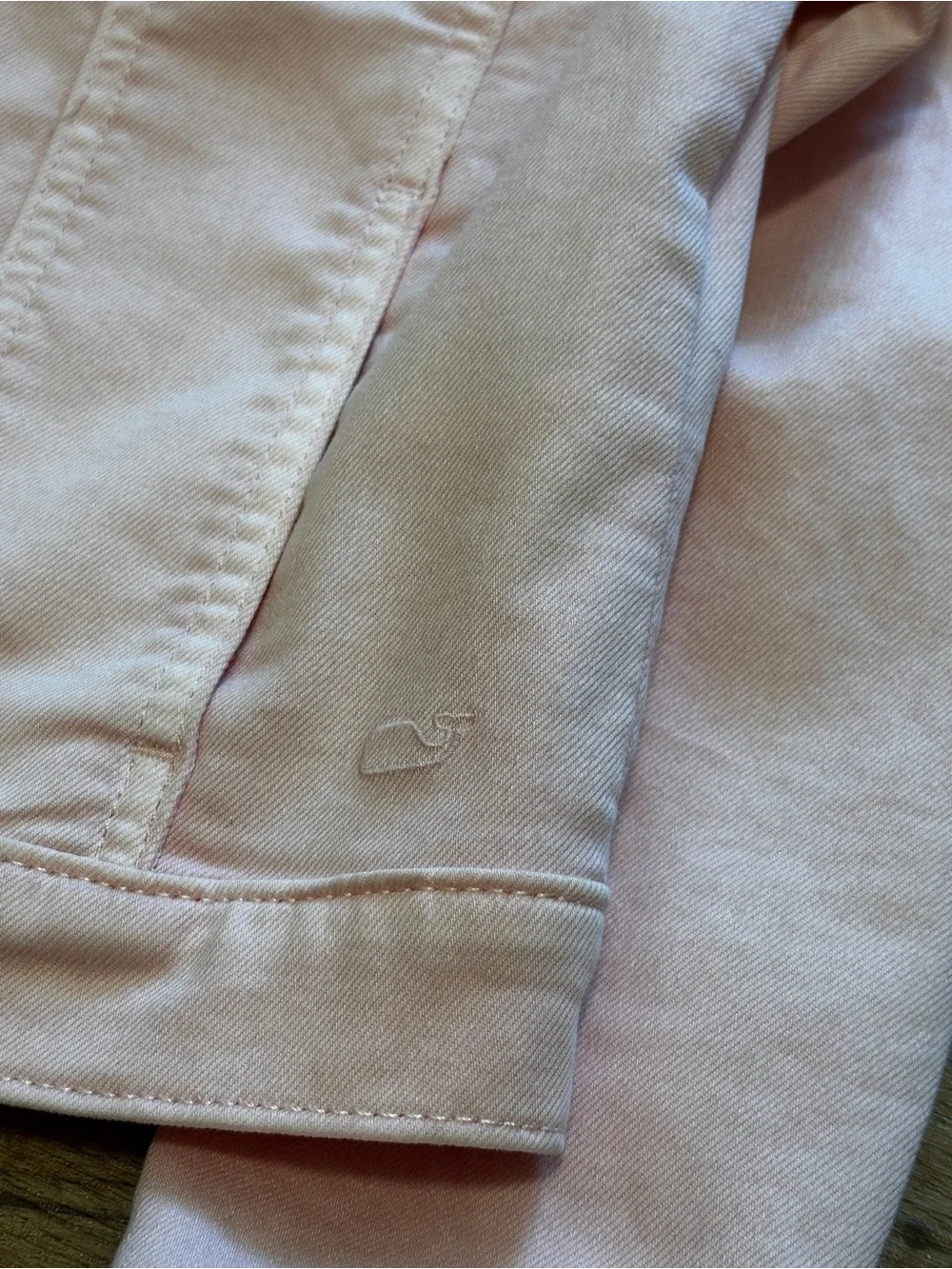 Vineyard Vines Pastel Pink Denim Jacket
